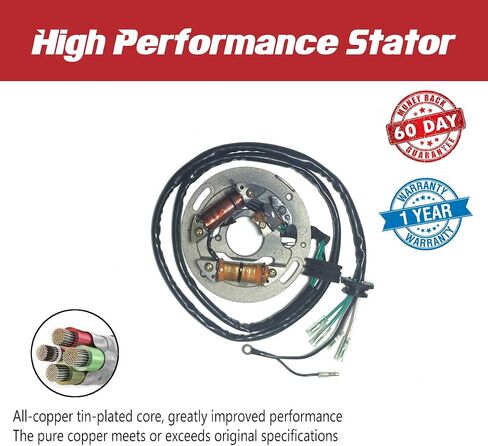 Stator for Yamaha Jet-Ski 6R8-85560-00-00 SuperJet 650 /Wave Runner III 650 /Wave Runner LX/VXR 650 /VXR Pro 700 /Wave Blaster 700 /FX 1/FX700/SJ650/SJ700 (1990-1995) in Saudi Arabia