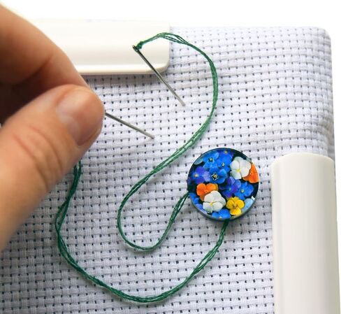 Thread Hopper Thread Counter Cross stitch Easy Counter Needle minder Thread picker Counting Pins for Cross Stitch Thread keep embroidery thread keeper thread keeps for cross stitch in Saudi Arabia
