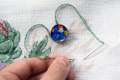 Thread Hopper Thread Counter Cross stitch Easy Counter Needle minder Thread picker Counting Pins for Cross Stitch Thread keep embroidery thread keeper thread keeps for cross stitch in Saudi Arabia