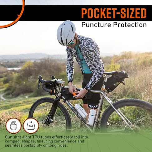 Tubolito CX/Gravel 700C x 32-50 مم، 42 مم / 60 مم صمام بريستا | خفيفة وقوية وصغيرة الحجم | توافق الحافة والفرامل القرصية in Kuwait