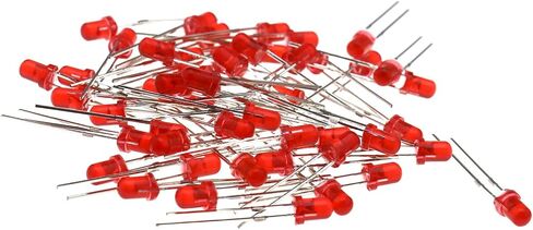 SING F LTD 500 Pcs Ultra Bright 3mm and 5mm 5 Colors Led Light Bulb Lamp Box Assortment Diodes Kit Set for DIY Experiments Repair in Saudi Arabia