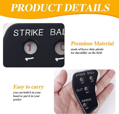 عجلة البيسبول ذات 4 عجلات لمؤشر الحكم: عداد الحكم وصافرة الأدوار وكرات الأدوار وأداة النقر للكرة اللينة in Kuwait