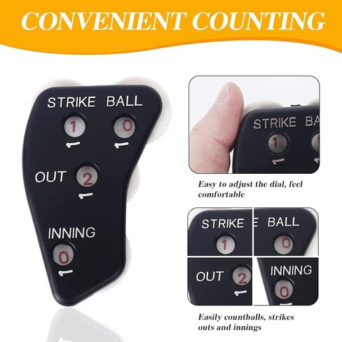 عجلة البيسبول ذات 4 عجلات لمؤشر الحكم: عداد الحكم وصافرة الأدوار وكرات الأدوار وأداة النقر للكرة اللينة in Kuwait