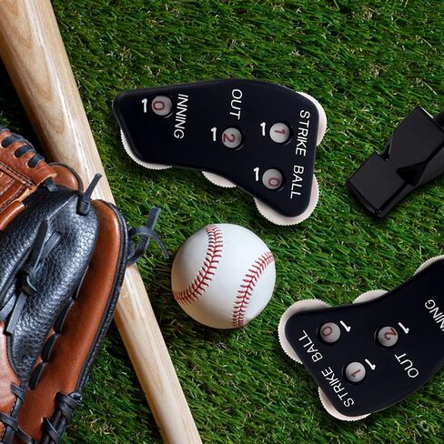 عجلة البيسبول ذات 4 عجلات لمؤشر الحكم: عداد الحكم وصافرة الأدوار وكرات الأدوار وأداة النقر للكرة اللينة in Kuwait