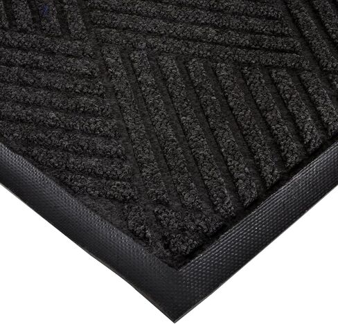 سجادة المدخل NoTrax 168 Opus™ ذات الظهر المطاطي، للمنزل أو المكتب، فحم مقاس 3 × 4 بوصات in Kuwait