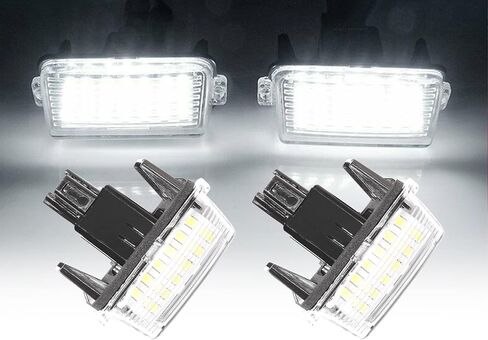 2 Pcs Error Free Xenon White LED License Plate Light Compatible with 2016-2019 Toyota Tacoma, 2014-2019 Toyota Tundra Rear License Tag Lights Lamp 81270-0C040, 812700C040 in Saudi Arabia