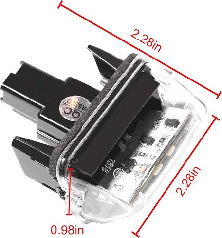 2 Pcs Error Free Xenon White LED License Plate Light Compatible with 2016-2019 Toyota Tacoma, 2014-2019 Toyota Tundra Rear License Tag Lights Lamp 81270-0C040, 812700C040 in Saudi Arabia