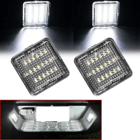 2 Pcs Error Free Xenon White LED License Plate Light Compatible with 2016-2019 Toyota Tacoma, 2014-2019 Toyota Tundra Rear License Tag Lights Lamp 81270-0C040, 812700C040 in Saudi Arabia
