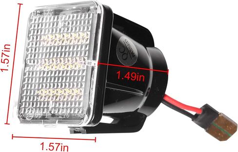 2 Pcs Error Free Xenon White LED License Plate Light Compatible with 2016-2019 Toyota Tacoma, 2014-2019 Toyota Tundra Rear License Tag Lights Lamp 81270-0C040, 812700C040 in Saudi Arabia