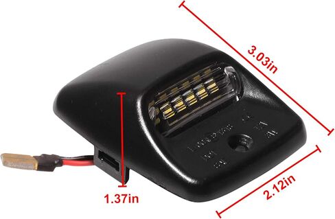 2 Pcs Error Free Xenon White LED License Plate Light Compatible with 2016-2019 Toyota Tacoma, 2014-2019 Toyota Tundra Rear License Tag Lights Lamp 81270-0C040, 812700C040 in Saudi Arabia