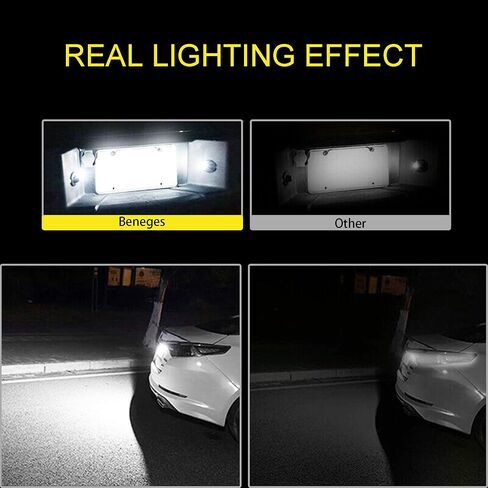 2 Pcs Error Free Xenon White LED License Plate Light Compatible with 2016-2019 Toyota Tacoma, 2014-2019 Toyota Tundra Rear License Tag Lights Lamp 81270-0C040, 812700C040 in Saudi Arabia