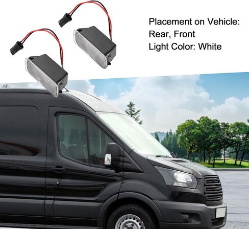LED License Plate Light Car Number Lamp for Ford Transit Connect 2014-2018 Clear (Set of 2) in Saudi Arabia