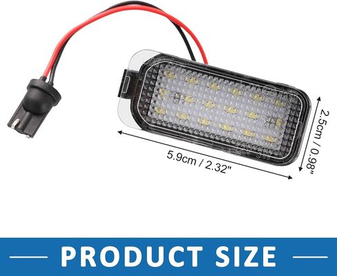 LED License Plate Light Car Number Lamp for Ford Transit Connect 2014-2018 Clear (Set of 2) in Saudi Arabia