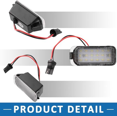 LED License Plate Light Car Number Lamp for Ford Transit Connect 2014-2018 Clear (Set of 2) in Saudi Arabia