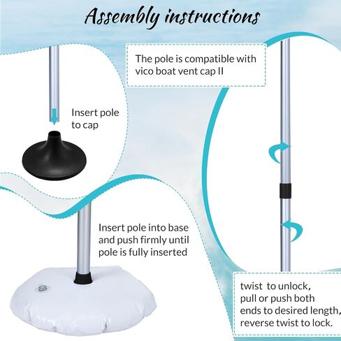 20 Pcs Boat Cover Support System Include 4 Pcs Telescopic Adjustable Height Aluminum Boat Cover Support Poles 12 Pcs Webbing Straps 4 Pcs Weight Bag Hull Boat Jon Boat Accessories (Black) in Saudi Arabia