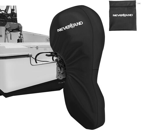 NEVERLAND Outboard Motor Cover Trailerable Full Boat Motor Cover Heavy Duty Water Resistant Fade and Crack Outboard Engine Covers with Zipper, Fits 100-150HP Motor in Saudi Arabia