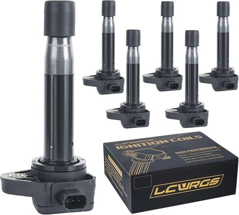 Ignition Coil Pack of 6 Fits for Honda Odyssey Accord Crosstour Pilot Ridgeline Acura TL RL TSX 2008 2009 2010 2011 2012 2013 2014 2015 2016 2017 Coil Packs 3.5 V6 Replaces# UF603 in Saudi Arabia
