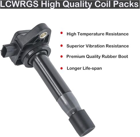 Ignition Coil Pack of 6 Fits for Honda Odyssey Accord Crosstour Pilot Ridgeline Acura TL RL TSX 2008 2009 2010 2011 2012 2013 2014 2015 2016 2017 Coil Packs 3.5 V6 Replaces# UF603 in Saudi Arabia