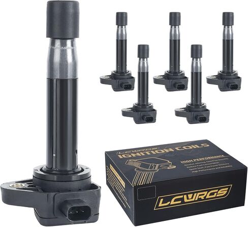 Ignition Coil Pack of 6 Fits for Honda Odyssey Accord Crosstour Pilot Ridgeline Acura TL RL TSX 2008 2009 2010 2011 2012 2013 2014 2015 2016 2017 Coil Packs 3.5 V6 Replaces# UF603 in Saudi Arabia