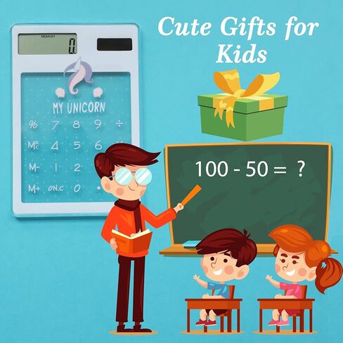 حاسبة الجيب، آلات حاسبة صغيرة لطيفة باللون الوردي، شاشة عرض 8 أرقام، هدايا حاسبة أساسية تعمل بالطاقة الشمسية Kawaii للفتيات وأصدقاء المدرسة والطلاب والأطفال in Kuwait