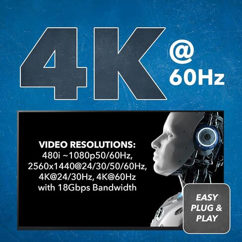 موسع OREI 4K HDMI عبر الألياف الضوئية يصل إلى 40 كم - 1G IP وضع واحد UltraHD 4K @ 60 هرتز 4:4:4 DR، CEC، مستخرج الصوت ودعم IR، مخرج صوت L/R، RS-232 - مخرج حلقة HDMI in Saudi Arabia