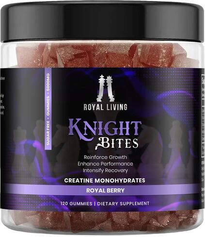Sugar Free Creatine Monohydrate Gummies 5g for Men & Women, Chewables Creatine Monohydrate for Muscle Growth & Recovery, Vegan, Mixberry Flavor, 120 Count in Saudi Arabia