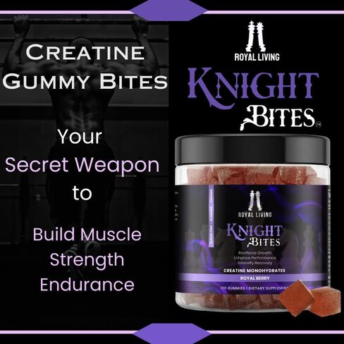 Sugar Free Creatine Monohydrate Gummies 5g for Men & Women, Chewables Creatine Monohydrate for Muscle Growth & Recovery, Vegan, Mixberry Flavor, 120 Count in Saudi Arabia