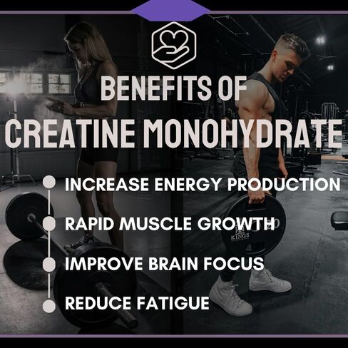 Sugar Free Creatine Monohydrate Gummies 5g for Men & Women, Chewables Creatine Monohydrate for Muscle Growth & Recovery, Vegan, Mixberry Flavor, 120 Count in Saudi Arabia