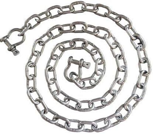 US Stainless Stainless Steel 316 Anchor Chain 5.5mm or 3/16" by 6' Long Shackles in Saudi Arabia