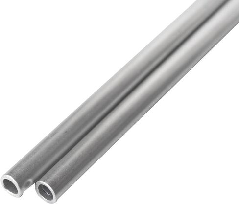 MetalSpacersOnline 6061 Round Aluminum Tube 3/8" OD x 1/4" ID 8" Long Seamless Straight Pipe Tubing for DIY (2 pack) in Kuwait