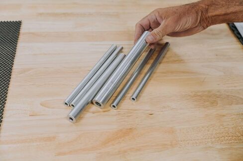 MetalSpacersOnline 6061 Round Aluminum Tube 3/8" OD x 1/4" ID 8" Long Seamless Straight Pipe Tubing for DIY (2 pack) in Kuwait