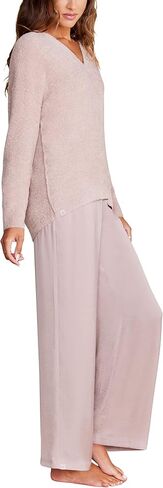 Barefoot Dreams CozyChic Lite V-Neck Seamed Pullover, Women’s Pullover, Great for Gym, Super Soft Sweater in Saudi Arabia