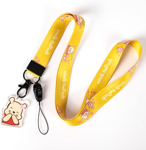 Cartoon Yellow Bear Lanyards Keychain Lanyard ID Badge Holder Clip Neck Strap for Keys,ID Badges,Cell Phone in Saudi Arabia