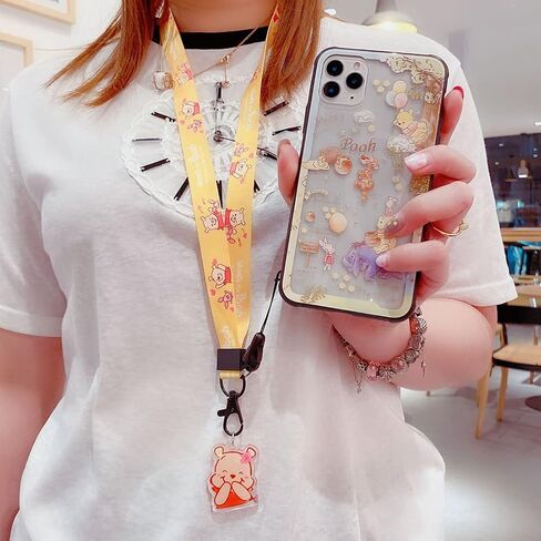 Cartoon Yellow Bear Lanyards Keychain Lanyard ID Badge Holder Clip Neck Strap for Keys,ID Badges,Cell Phone in Saudi Arabia