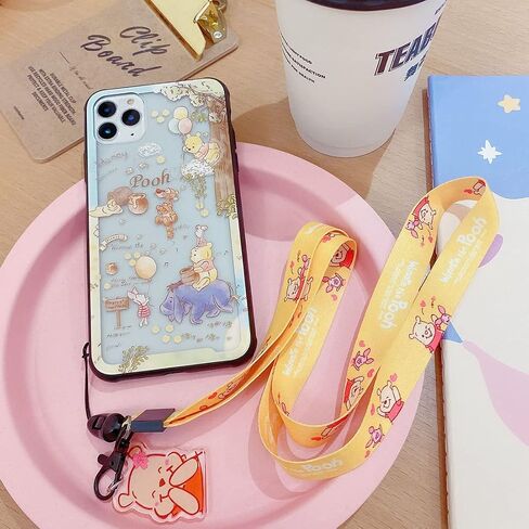Cartoon Yellow Bear Lanyards Keychain Lanyard ID Badge Holder Clip Neck Strap for Keys,ID Badges,Cell Phone in Saudi Arabia