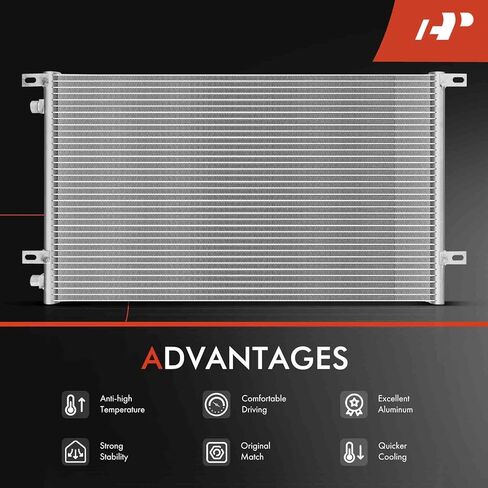 A-Premium Air Conditioning A/C Condenser Compatible with Saturn SC1 SC2, SL SL1 SL2, SW1 SW2, L4 1.9L, Replace# 4586, 52473615 in Kuwait