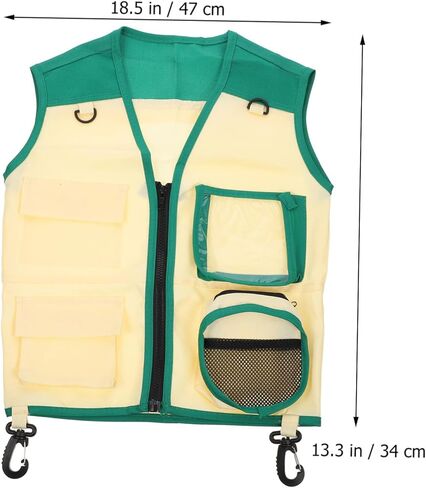 Vaguelly 1 Set set hat tool hat outdoor performance costume camping hat cosplay props vest hat kids camping kit in Saudi Arabia