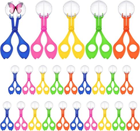 24 Pcs Handy Scoopers Tongs Tweezers Scissors Multifunctional Exploration Outdoor Tools Nature Fine Motor Sensory Table Toys in Saudi Arabia