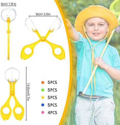 24 Pcs Handy Scoopers Tongs Tweezers Scissors Multifunctional Exploration Outdoor Tools Nature Fine Motor Sensory Table Toys in Saudi Arabia
