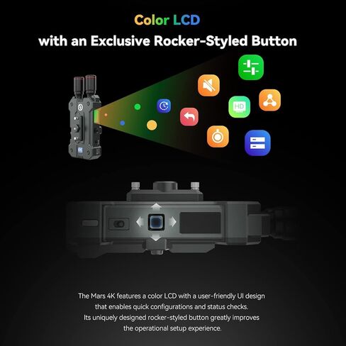 نظام نقل الفيديو اللاسلكي Hollyland Mars 4K وجهاز الاستقبال HDMI SDI مع 4Kp30/1080p60,450FT Los Range 66ms لمصور الفيديو/المصور الفوتوغرافي/مخرج الأفلام/المصور السينمائي in Kuwait