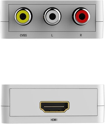 TXY Mini HDMI-Compatible to RCA AV/CVBS Composite Video AV Converter Adapter HDMI2AV for TV VHS VCR DVD (Black) in Saudi Arabia