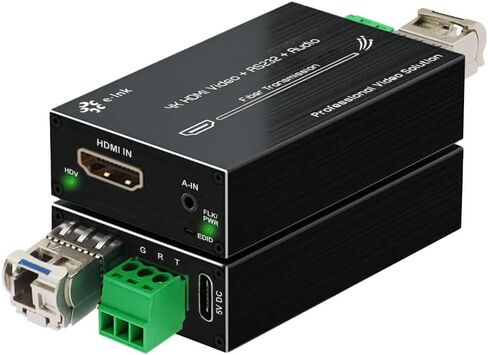 Mini 𝟒𝐊 𝐇𝐃𝐌𝐈 𝐅𝐢𝐛𝐞𝐫 𝐄𝐱𝐭𝐞𝐧𝐝𝐞𝐫 Ultra HD Video Optical Transceiver 𝟒𝐊𝐱𝟐𝐊@𝟑𝟎𝐇𝐳 Uncompressed Max 𝟐𝟎𝐤𝐦 Over 𝐒𝐢𝐧𝐠𝐥𝐞 𝐌𝐨𝐝𝐞 Single Fiber 𝐃𝐂 𝟓𝐕 Fiber Converter in Saudi Arabia