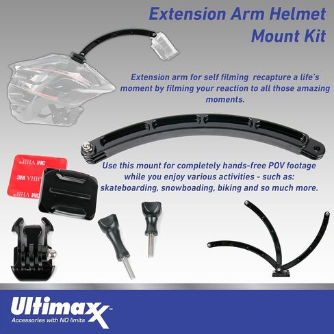 Ultimaxx Advanced GoPro Hero 12 Bundle - Includes: 64GB Extreme microSDXC Memory Card, 2X Replacement Batteries, Underwater Housing, Multi-Adjustable Bike/Pipe Mount & Much More (30pc Bundle) in Saudi Arabia