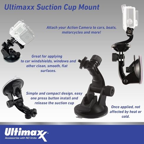 Ultimaxx Advanced GoPro Hero 12 Bundle - Includes: 64GB Extreme microSDXC Memory Card, 2X Replacement Batteries, Underwater Housing, Multi-Adjustable Bike/Pipe Mount & Much More (30pc Bundle) in Saudi Arabia