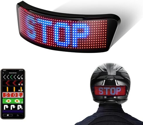 ضوء خلفي لخوذة ركوب الدراجات الذكية LED، ضوء خوذات الدراجات النارية مع عداد سرعة لإشارات الانعطاف وتطبيق قابل للبرمجة وعرض أنماط قابلة للتخصيص، ضوء خوذة مقاوم للماء للركوب الليلي in Kuwait
