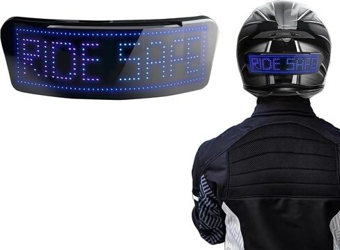 ضوء خلفي لخوذة ركوب الدراجات الذكية LED، ضوء خوذات الدراجات النارية مع عداد سرعة لإشارات الانعطاف وتطبيق قابل للبرمجة وعرض أنماط قابلة للتخصيص، ضوء خوذة مقاوم للماء للركوب الليلي in Kuwait