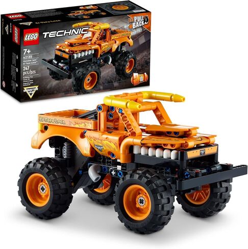 LEGO Technic Monster Jam El Toro Loco, 2 in 1 Pull Back Truck to Off Roader Car Toy 42135, Monster Truck and Race Car Building Toy, Construction Kit for Kids, Boys, Girls Age 7+ Years Old in Saudi Arabia