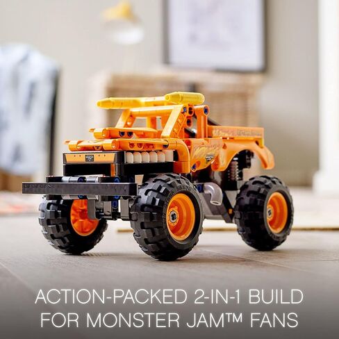 LEGO Technic Monster Jam El Toro Loco, 2 in 1 Pull Back Truck to Off Roader Car Toy 42135, Monster Truck and Race Car Building Toy, Construction Kit for Kids, Boys, Girls Age 7+ Years Old in Saudi Arabia