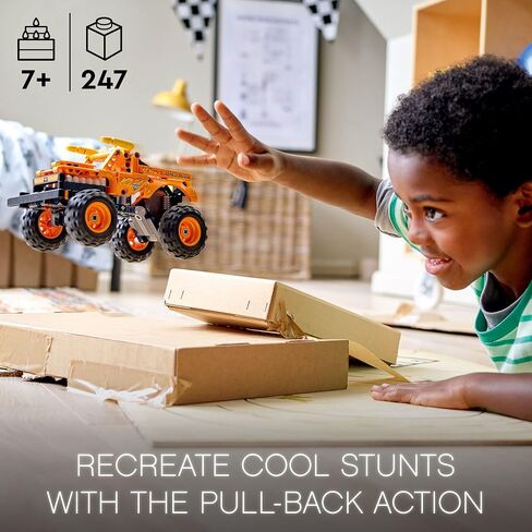 LEGO Technic Monster Jam El Toro Loco, 2 in 1 Pull Back Truck to Off Roader Car Toy 42135, Monster Truck and Race Car Building Toy, Construction Kit for Kids, Boys, Girls Age 7+ Years Old in Saudi Arabia
