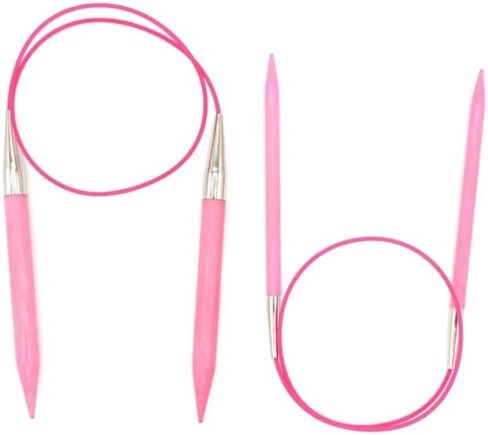 Lykke Circular Knitting Needles, Blush Fixed Circular Needles, Knitting Needles - 24"" (60cm) (2.0mm/US 0) in Saudi Arabia
